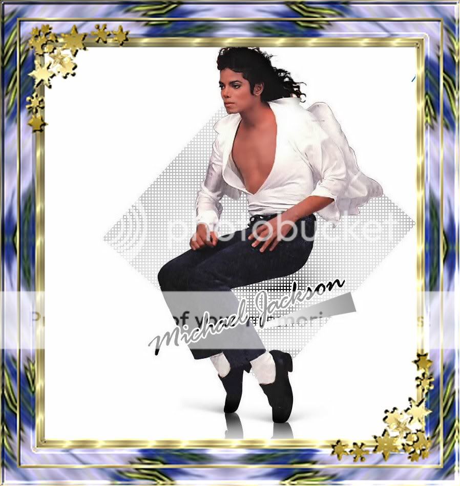BLUEWITHGOLDSTARS - Michael Jackson BLUEWITHGOLDSTARS